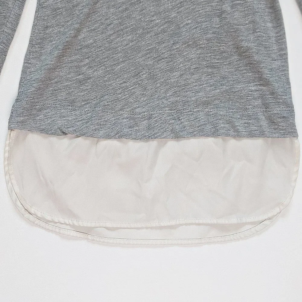 J Crew Mercantile Women's 3/4 Sleeve Scoop Neck Top w Silky Hem XXS
